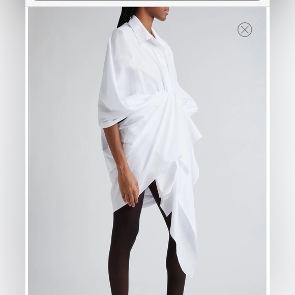 Coperni Knot Front Faux Wrap Shirt - Picture 2 of 7